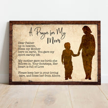 Load image into Gallery viewer, A Prayer For My Mom Mother's Day Gift Sign