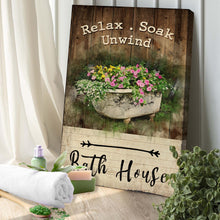Load image into Gallery viewer, Relax Soak Unwind Sign VII
