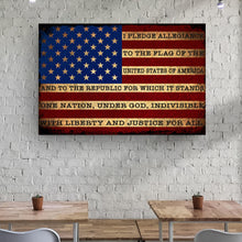 Load image into Gallery viewer, I Pledge Allegiance To The Flag Of USA Sign