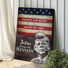 Load image into Gallery viewer, John F. Kennedy Inaugural Address Sign