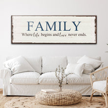 Load image into Gallery viewer, 8 Powerful Words Family Sign II