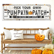 Load image into Gallery viewer, Pick Your Own Pumpkin Patch Sign