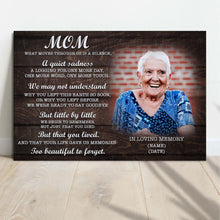 Load image into Gallery viewer, Mom, You're Too Beautiful To Forget Happy Mother's Day Sign