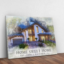 Load image into Gallery viewer, Home Sweet Home Watercolor Sign II