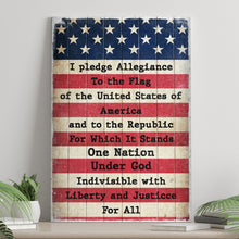 Load image into Gallery viewer, America Pledge Allegiance Sign
