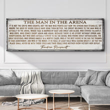 Load image into Gallery viewer, The Man In The Arena Sign VI