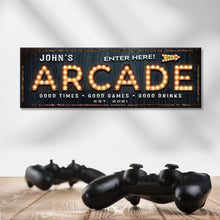 Load image into Gallery viewer, Arcade Enter Here Sign
