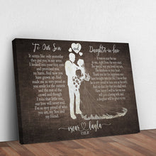 Load image into Gallery viewer, To My Son and Daughter In Law Sign