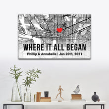 Load image into Gallery viewer, Couple Street Map Sign II