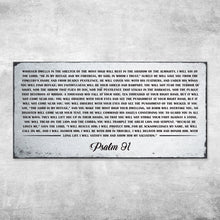 Load image into Gallery viewer, Psalm 91 - Whoever Dwells In The Shelter Of The Most High Sign IV