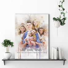 Load image into Gallery viewer, Watercolor Family Portrait Sign