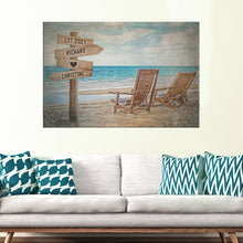 Load image into Gallery viewer, Beach Couple Names Sign
