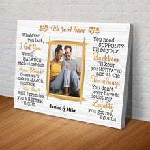 Load image into Gallery viewer, We're A Team Couple Sign IV