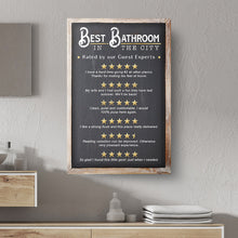 Load image into Gallery viewer, Best Bathroom In The City Sign II