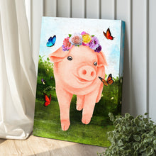 Load image into Gallery viewer, The Most Adorable Pig Canvas Wall Art