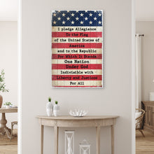 Load image into Gallery viewer, America Pledge Allegiance Sign
