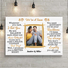 Load image into Gallery viewer, We're A Team Couple Sign IV