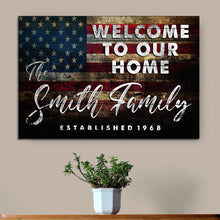 Load image into Gallery viewer, Welcome To Our Home Sign III