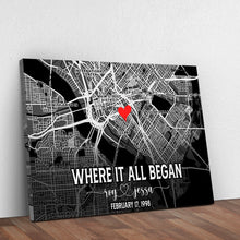 Load image into Gallery viewer, Couple Street Map Sign