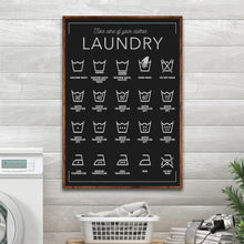 Load image into Gallery viewer, Laundry Symbols Sign II