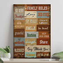 Load image into Gallery viewer, Family Rules Sign