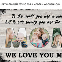 Load image into Gallery viewer, Mom, To Us You Are The World Mother's Day Gift Sign