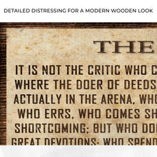 Load image into Gallery viewer, The Man In The Arena Sign V