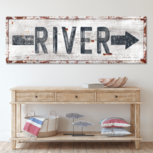 Load image into Gallery viewer, River Arrow Sign