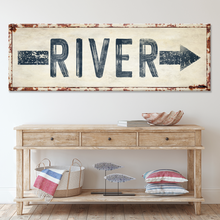 Load image into Gallery viewer, River Arrow Sign