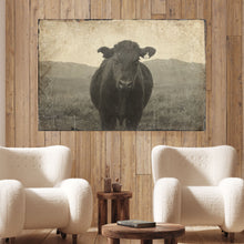 Load image into Gallery viewer, Vintage Angus Portrait Canvas Wall Art