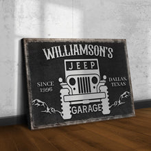Load image into Gallery viewer, Family Garage Jeep Sign