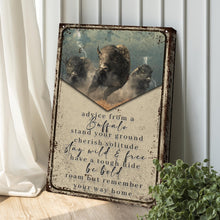 Load image into Gallery viewer, Advice From A Buffalo Sign