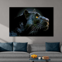 Load image into Gallery viewer, Black Panther Head Canvas Wall Art