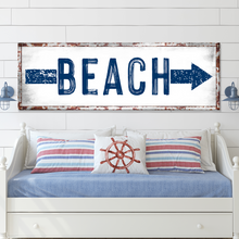 Load image into Gallery viewer, Beach Arrow Sign