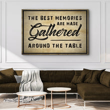 Load image into Gallery viewer, The Best Memories Are Made Gathered Around The Table Sign III