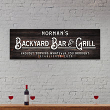 Load image into Gallery viewer, Backyard Bar And Grill Sign II