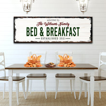 Load image into Gallery viewer, Welcome Bed And Breakfast Sign