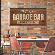 Load image into Gallery viewer, Rustic Garage Bar Wood Sign