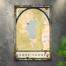 Load image into Gallery viewer, Lake Map Portrait Sign