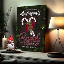Load image into Gallery viewer, Served Daily Candy Canes Sign