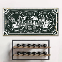 Load image into Gallery viewer, Garage Bar Victorian Vintage Sign