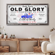 Load image into Gallery viewer, Old Glory Firework Co Let Freedom Ring Sign