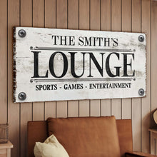 Load image into Gallery viewer, Family Sports Games Lounge Sign