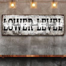 Load image into Gallery viewer, Lower Level Theater Sports Games Basement Bar Sign