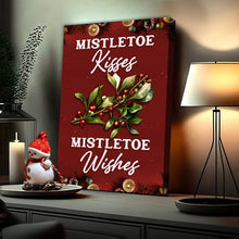 Load image into Gallery viewer, Kisses And Wishes Mistletoe Sign