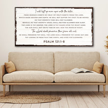 Load image into Gallery viewer, Psalm 121:1-8 - My Help Comes From The Lord Sign