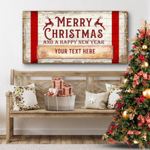 Load image into Gallery viewer, Merry Christmas And A Happy New Year Sign