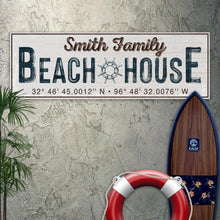 Load image into Gallery viewer, Family Beach House Sign V