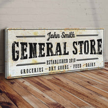 Load image into Gallery viewer, Rustic General Store Sign