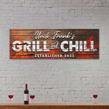 Load image into Gallery viewer, Grill And Chill Sign II
